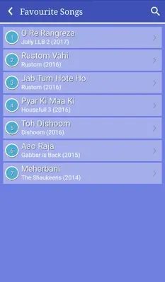 Top 99 Songs of Akshay Kumar android App screenshot 1