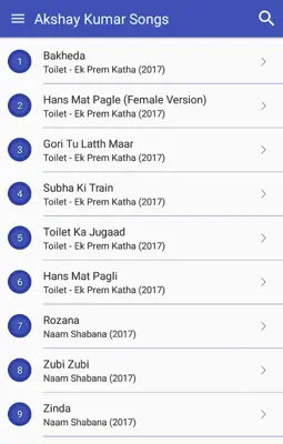 Top 99 Songs of Akshay Kumar android App screenshot 21